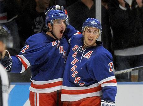 New York Rangers - Ale Kotalk (vlevo) a Ryan Callahan