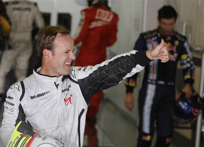Rubens Barrichello po kvalifikaci na Velkou cenu Brazílie