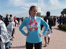 Monika na maratonu v Chicagu