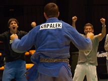 Finle extraligy 2009 (judo): Luk Krplek se raduje, pro USK vyhrl titul