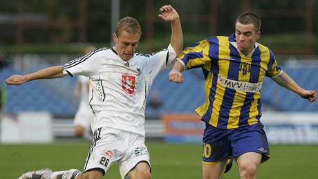 Hradec Králové - Opava: Fischer (vlevo) a Nepoitek