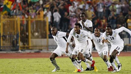 Zlatá radost fotbalist Ghany