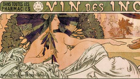 K výstav Alfons Mucha Moravské galerie Brno - Vin des Incas (1897)