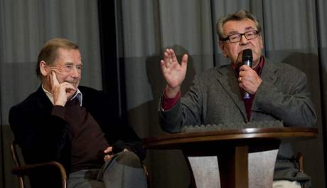 Vclav Havel a Milo Forman uvdj film Vidno osmi