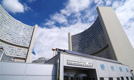 Vídeské sídlo OSN, které se pro Tima Hamptona stalo osudným.