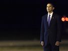 Barack Obama uctil na základn v Doveru v Delaware padlé z Afghánistánu (29. íjna 2009)