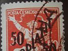 Potovní známka - Osvobozená republika - 50 na 50