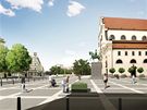 Vizualizace rekonstruovaného Moravského námstí v Brn