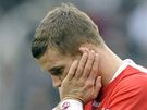 Mönchengladbach - Kolín nad Rýnem: zklamání hostujícího Lukase Podolskiho
