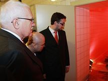 Slavnostnho oteven nov zrekonstruovanho Nrodnho pamtnku na Vtkov se zastnil i prezident Vclav KLaus. (25.9. 2009) 