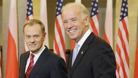 Americký viceprezident Joe Biden jedná ve Varav s polským premiérem Donaldem Tuskem (21. 10. 2009)