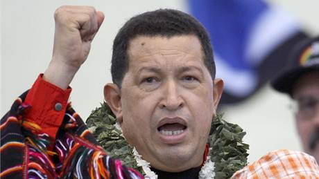 Venezuelský prezident Hugo Chávez.