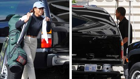 Barrack Obama a jeho poradkyn Melody Barnesová se chystají k historické golfové partii.