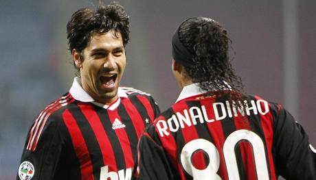 Marco Borriello a Ronaldinho z AC Miln