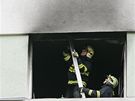 Výbuch a následný poár v panelovém dom na ulici Hodonínská v Brn