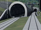 Vlaky od Smíchova vjedou pod zem u Barrandovského mostu.