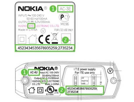 Vadné nabíjeky Nokia