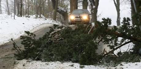 Snh a spadan vtve na Blanensku