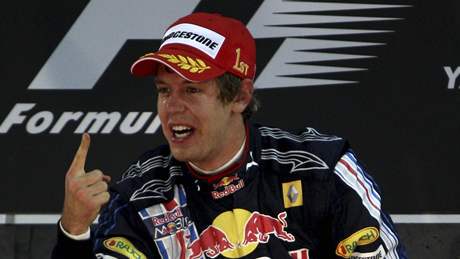 Sebastian Vettel slav triumf v Ab Zab