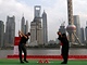 HSBC Champions 2009 - exhibin odpaly, (zleva) Jang Jong-un, Phil Mickelson, Tiger Woods, Sergio Garca. 