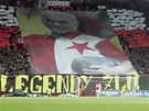 Slavia - Valencie: fanouci uctili památku Frantika Veselého