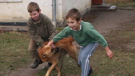 Chlapci z dtského domova Bortniky na Ukrajin (9. 11. 2009)