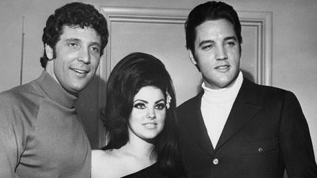 Tom Jones, Priscilla Presley a Elvis Presley v Las Vegas