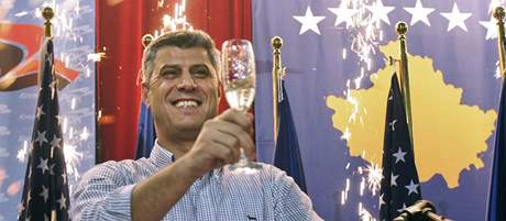 Premiér Kosova Hashim Thaci jet ped zveejnním oficiálních výsledk oznámil...