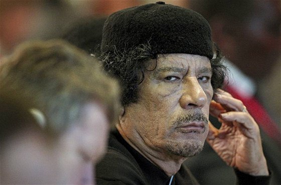 Muammar Kaddáfí na summitu FAO v ím (16.11.2009)