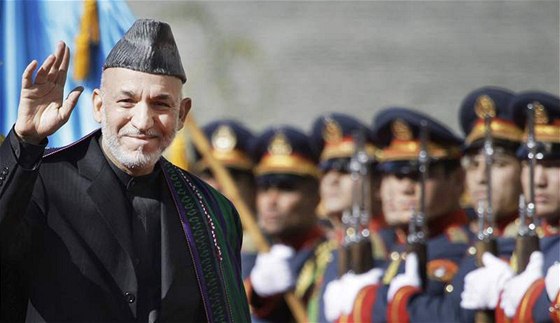 Afghánský prezident Hamíd Karzáí (19. listopadu 2009)