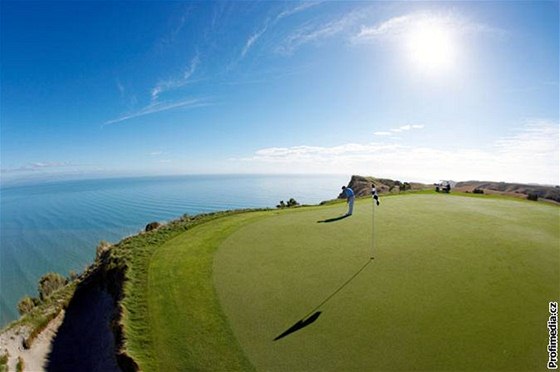 Golfové hit Cape Kidnappers - Nový Zéland.