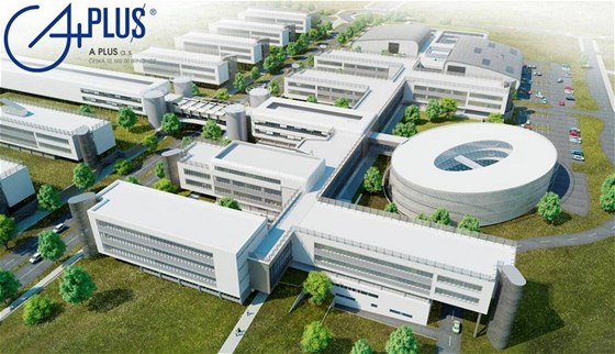 Vizualizace projektu na vybudování Středoevropského technologického institutu CEITEC v Brně