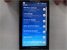 Sony Ericsson Xperia X10 menu