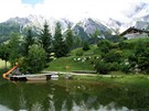 Rakousko, voda v alpských  jezerech je studená