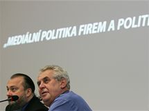 Debata o mediln politice firem a politik na brnnskm vstaviti. Zastnili se mimo jin Milo Zeman a Ladislav Jakl.