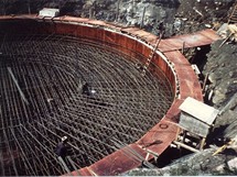 Buková hora - zahájení stavby současné věže v roce 1972