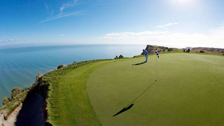 Golfové hit Cape Kidnappers - Nový Zéland.