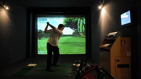 Golf na simulátorech - klub Quatro, Kunratice