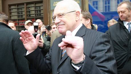 Václav Klaus na Národní tíd v Praze