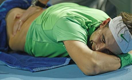 Rafael Nadal si v duelu s Djokoviem vydal pauzu na oeten
