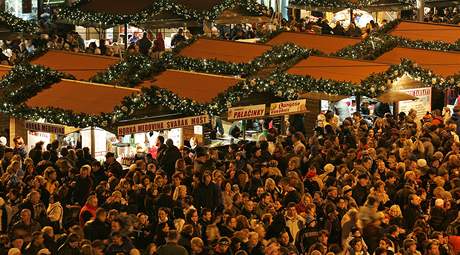Vánoní trhy v Brn na námstí Svobody