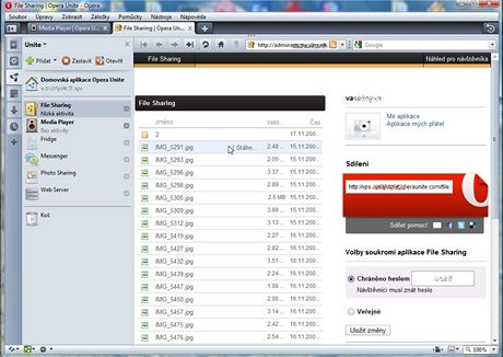 Opera 10.10 Unite soubory