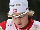 Norská bkyn na lyích Vibeke Skofterudová na trati závodu SP v Kuusamu
