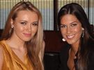 Aneta Vignerová s Miss World Ksenií Sukhinovou