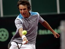 Mats Wilander pi tenisov exhibici v Praze