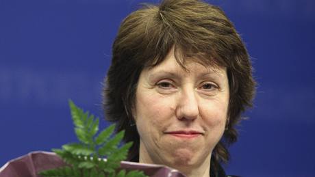 Nov zvolená ministryn zahranií EU Catherine Ashtonová.