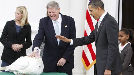 Americký prezident Barack Obama omilostnil krocana (25. 11. 2009)