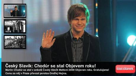 Účastník Česko-slovenské SuperStar Martin Chodúr
