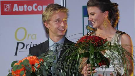 David Procházka a Klára Spilková, vítzové ankety golfista roku 2009.