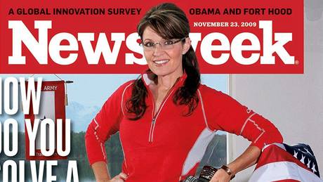 Sarah Palinová na titulní stran Newsweeku